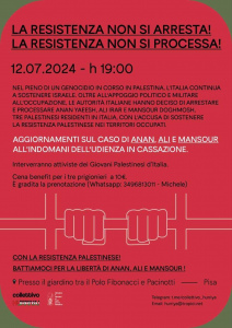Pisa: libertà per Anan Ali e Mansour