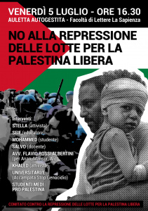 Repressione del dissenso sul genocidio in Palestina