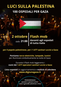 Locandina del flash mob del 2 ottobre