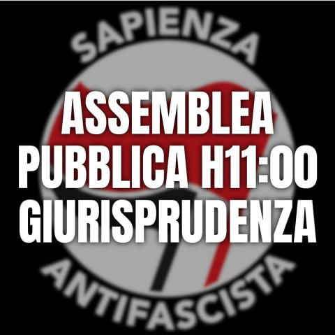 Assemblea pubblica in Sapienza