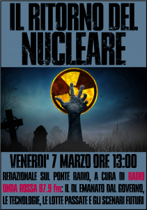 Locandina ponte radio nucleare